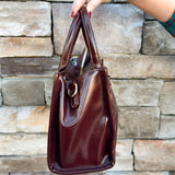 Chestnut Luxe Buckle Crossbody Bag