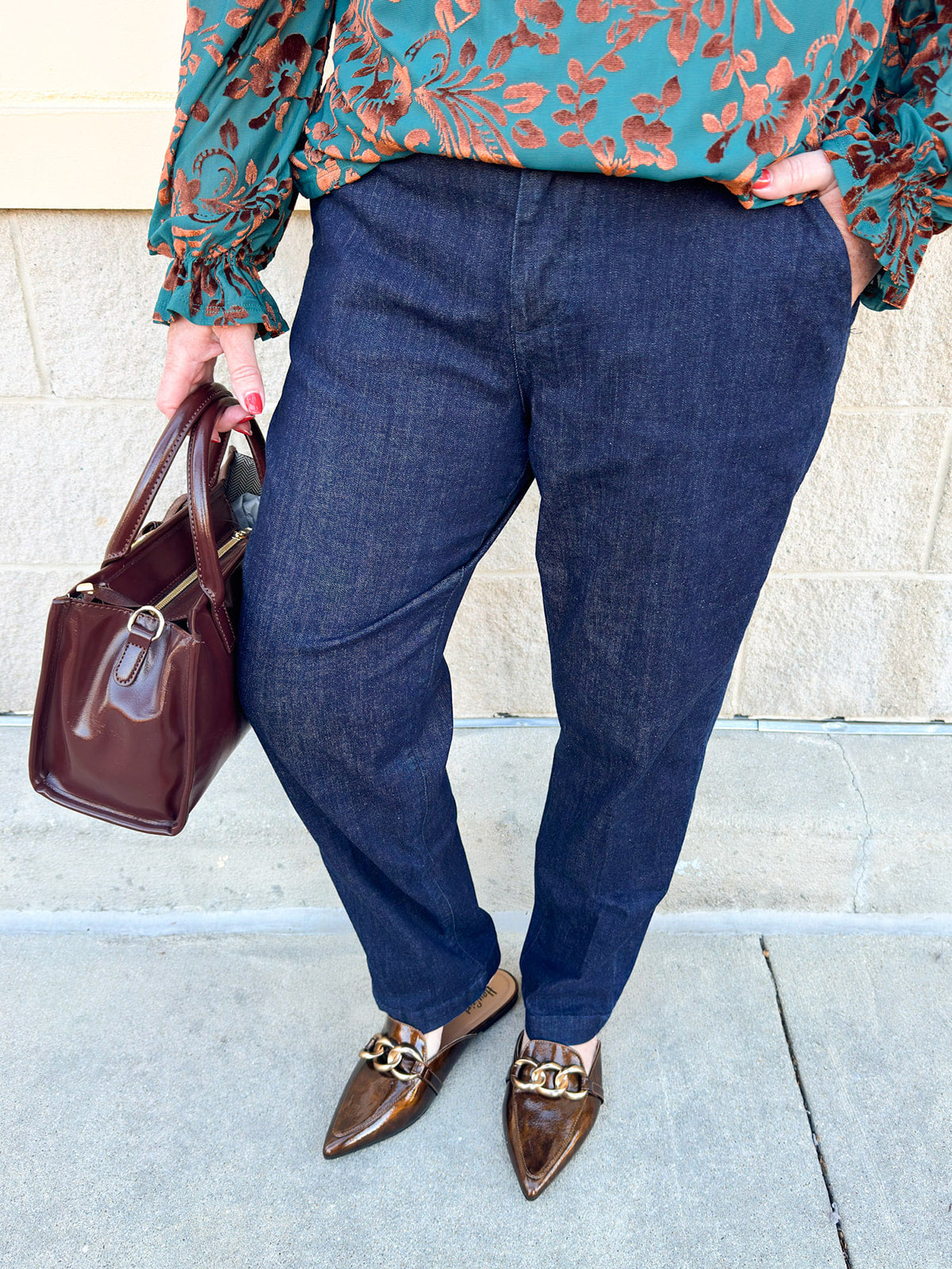 [Dear John] The Hampton Trouser Cut Pant in Zodiac - The Pink Pineapple 850