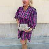 Golden Hour Gemstone Bow Crossbody Bag