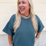 Gemma Rope Necklace in Taupe