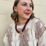 Golden Amber Drop Earrings