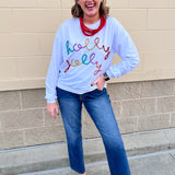 Holly Jolly Tinsel Crewneck Sweatshirt