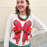 Tartan Darling Long Sleeve Graphic Tee