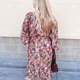 The Marigold Haven Floral Midi Dress