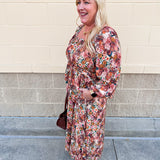 The Marigold Haven Floral Midi Dress