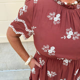 The Meadow Grace Embroidered Midi Dress