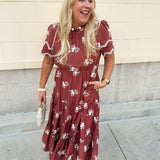 The Meadow Grace Embroidered Midi Dress