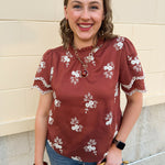The Meadow Grace Embroidered Top