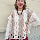 The Savannah Color Block Sweater Top