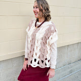 The Savannah Color Block Sweater Top