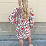 The Harvest Muse Printed Mini Dress