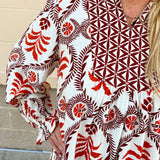 The Harvest Muse Printed Mini Dress