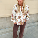 Autumn Solstice V-Neck Top