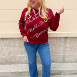 The Crimson Tide Script Sweater