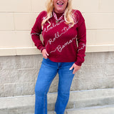 The Crimson Tide Script Sweater