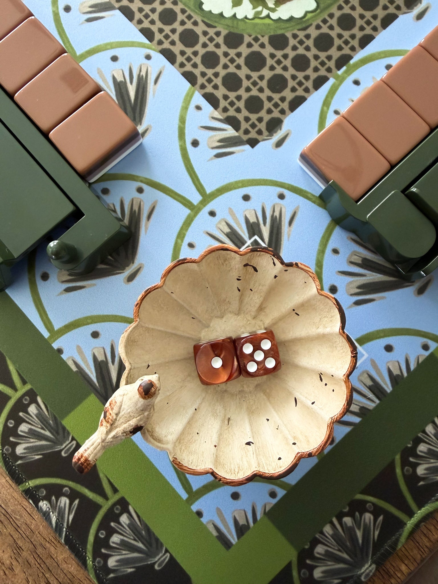 The Garden Perch Mahjong Dice Catchall