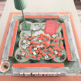[The Pink Pineapple] Solara Pineapple Palm Luxury Mahjong Tile Set Tablescape