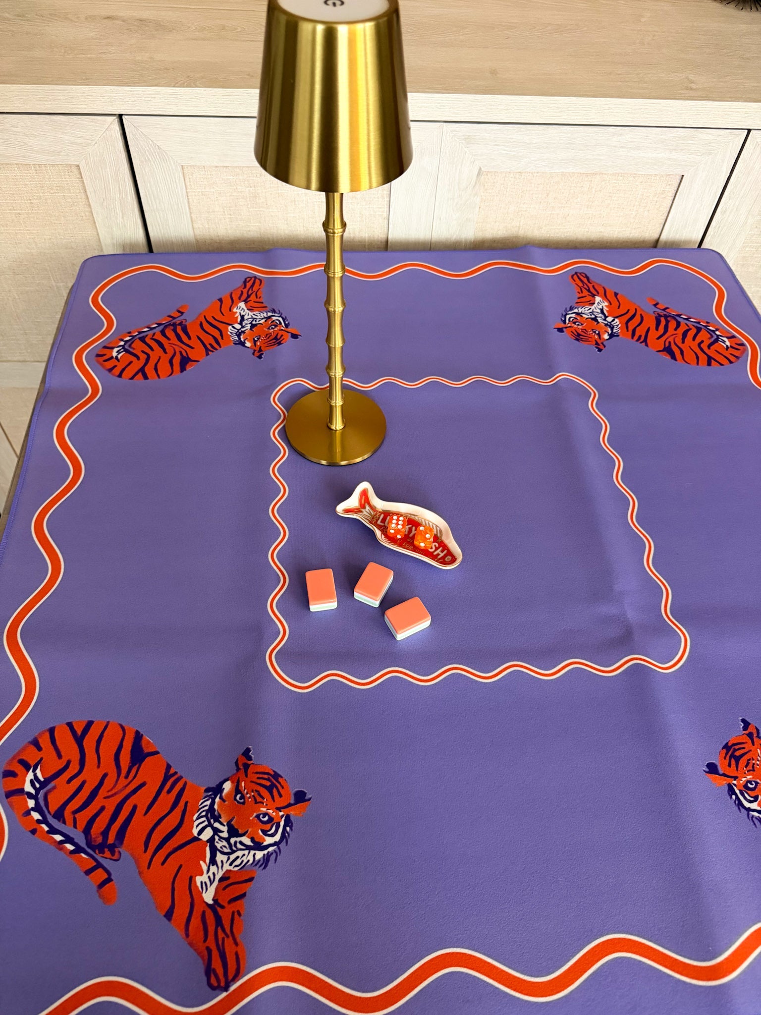 Tiger Traditions Mahjong Mat