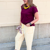 Timeless Ease Cap Sleeve Top in Cabernet