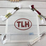 Travel Code Needlepoint Kit - Garnet TLH- The Pink Pineapple