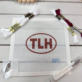 Travel Code Needlepoint Kit - Garnet TLH- The Pink Pineapple