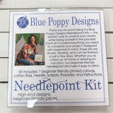 Travel Code Needlepoint Kit - Garnet TLH- The Pink Pineapple 850