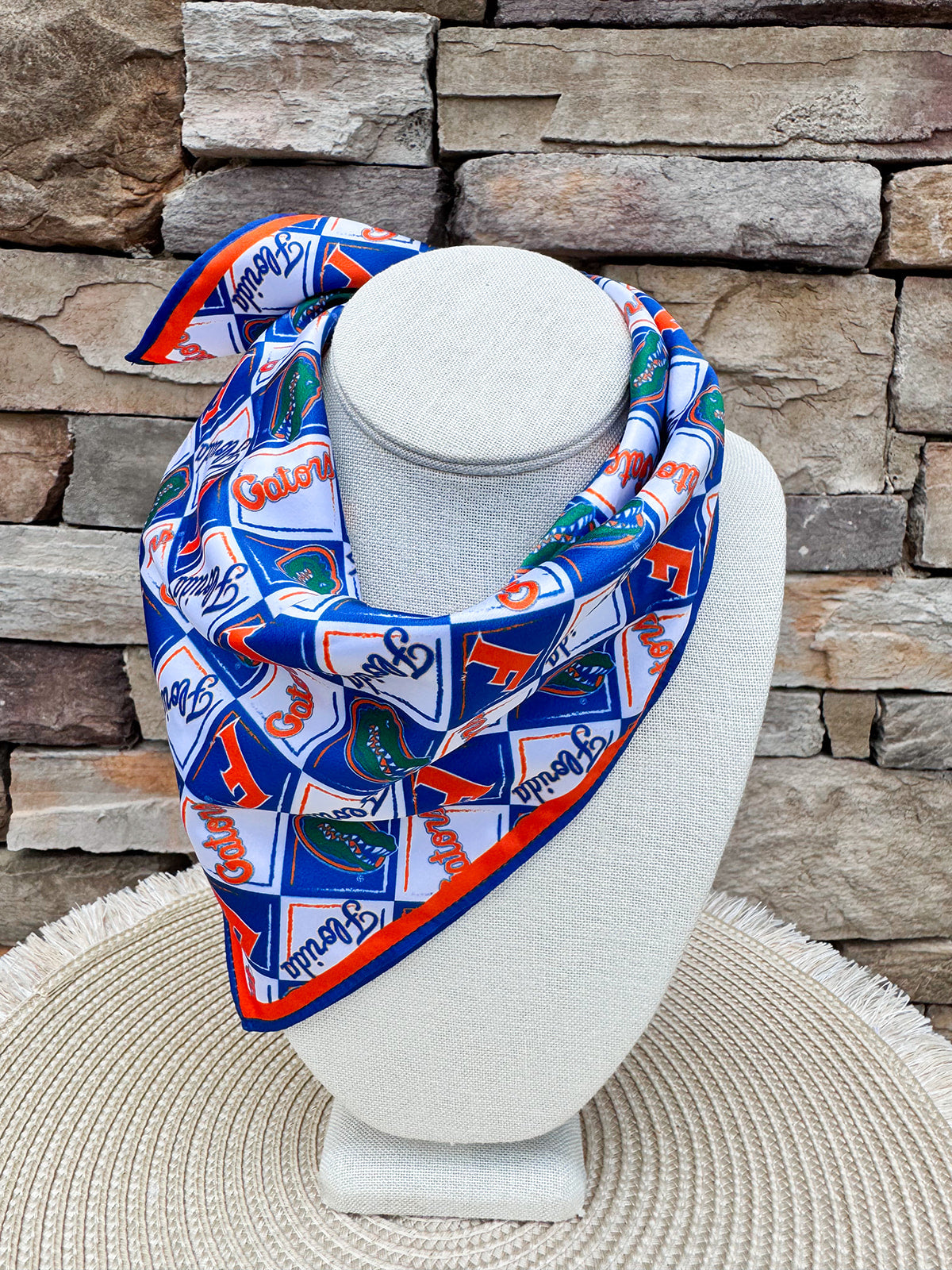 uf pattern scarf for neck or bag