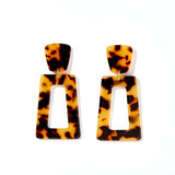 Kennedy - Brown Tortoise Earrings