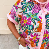 Wildly in Bloom Button Down Top