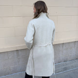 Winter Whisper Double-Collared Coat in Cream