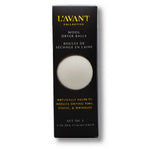 Three L'AVANT wool dryer balls made from New Zealand wool for eco-friendly, reusable laundry care.