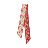 [Saturday Silks] Chi Omega Skinny Scarf