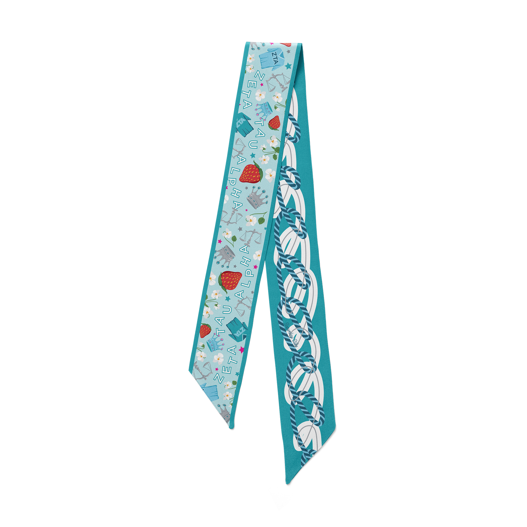 [Saturday Silks] Delta Gamma Skinny Scarf