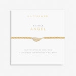A Little 'Angel' Bracelet in Gold - Tone Plating - The Pink Pineapple 850