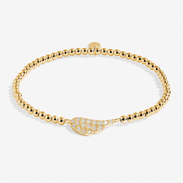 A Little 'Angel' Bracelet in Gold - Tone Plating - The Pink Pineapple 850