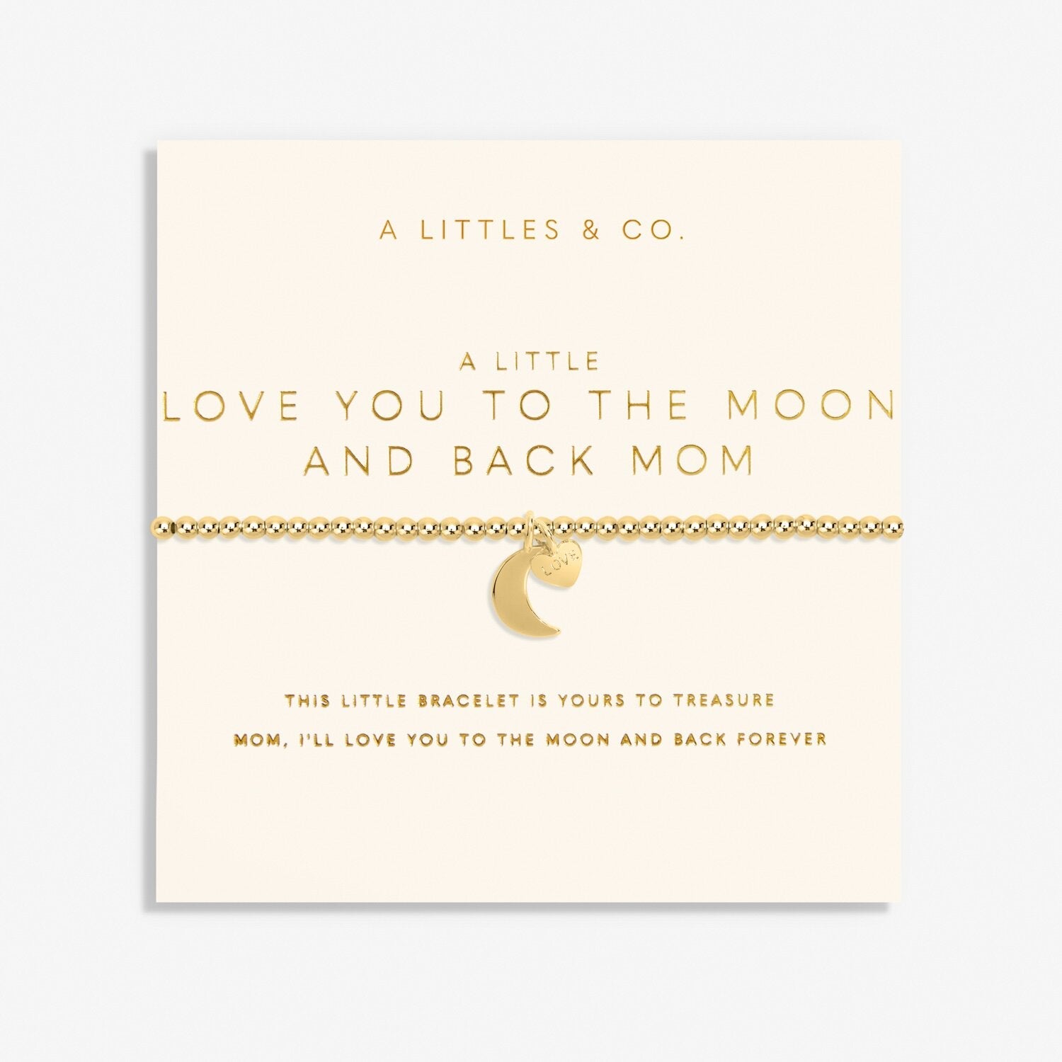{A Littles & Co} Love You to The Moon And Back Mom Bracelet - The Pink Pineapple 850