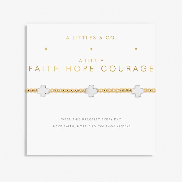 [A Littles & Co]A Little 'Faith, Hope, Courage' Bracelet - The Pink Pineapple 850