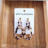 Chrissy Earrings - Blonde Tortoise