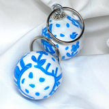 Blue Pagoda Key Fob