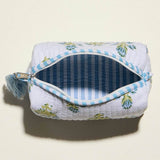 Garden Stroll Floral Quilted Cosmetic Pouch