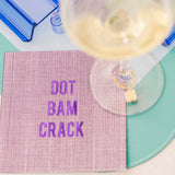 Dot Bam Crack Mahjong Cocktail Napkins