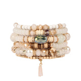 Multi Stone Beads Stackable Bracelet Natural