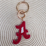Alabama Beaded Purse Charm - The Pink Pineapple 850