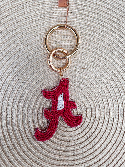 Alabama Beaded Purse Charm - The Pink Pineapple 850