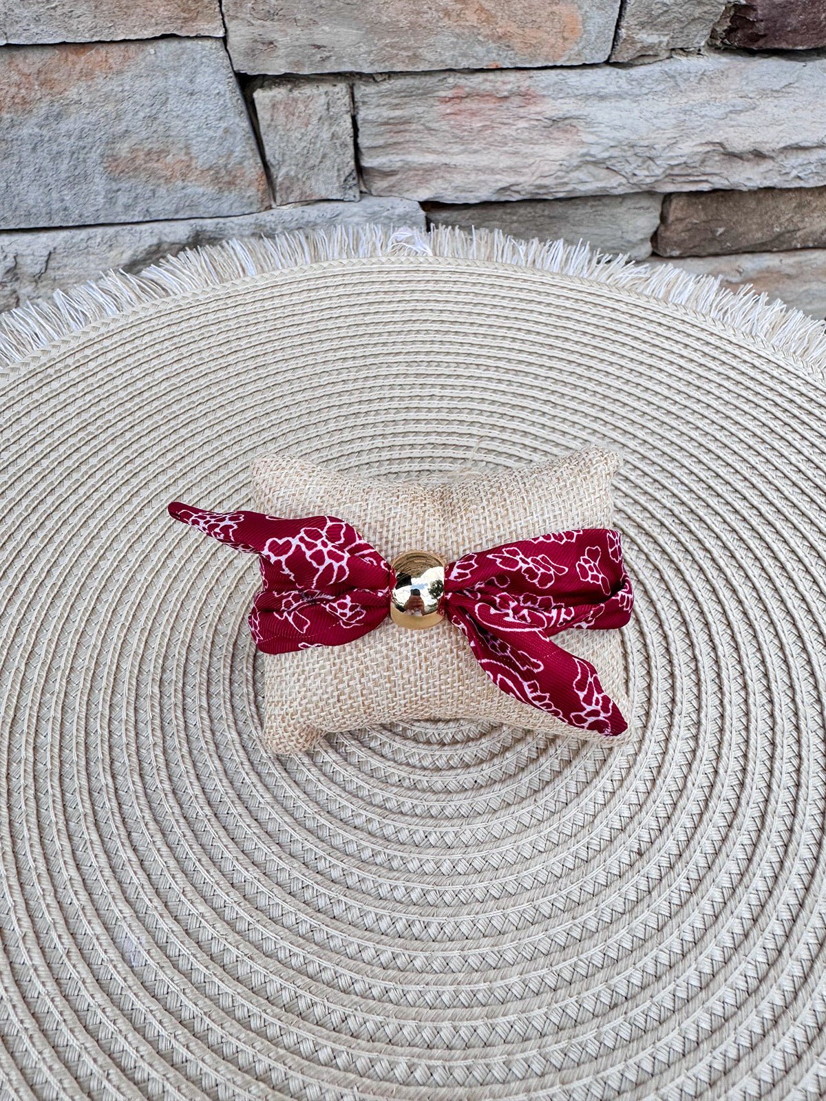 Alabama Crimson Tide Bandana Slider Bracelet - The Pink Pineapple 850
