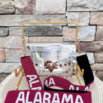Alabama Crimson Tide Beaded Bag Strap - The Pink Pineapple 850
