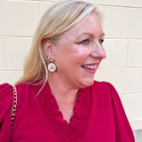 Alabama Pearls & Bows Earrings - The Pink Pineapple 850
