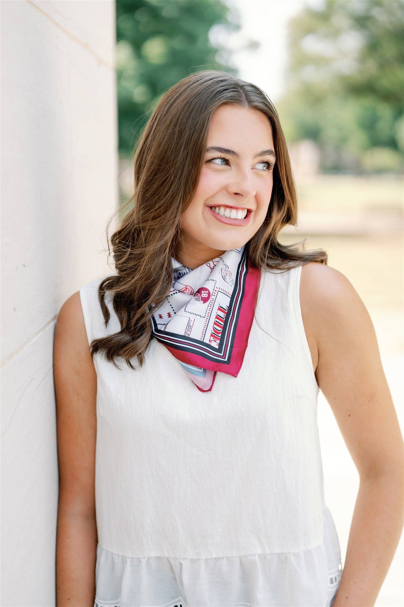 Alabama Pride Square Silk Scarf - The Pink Pineapple 850
