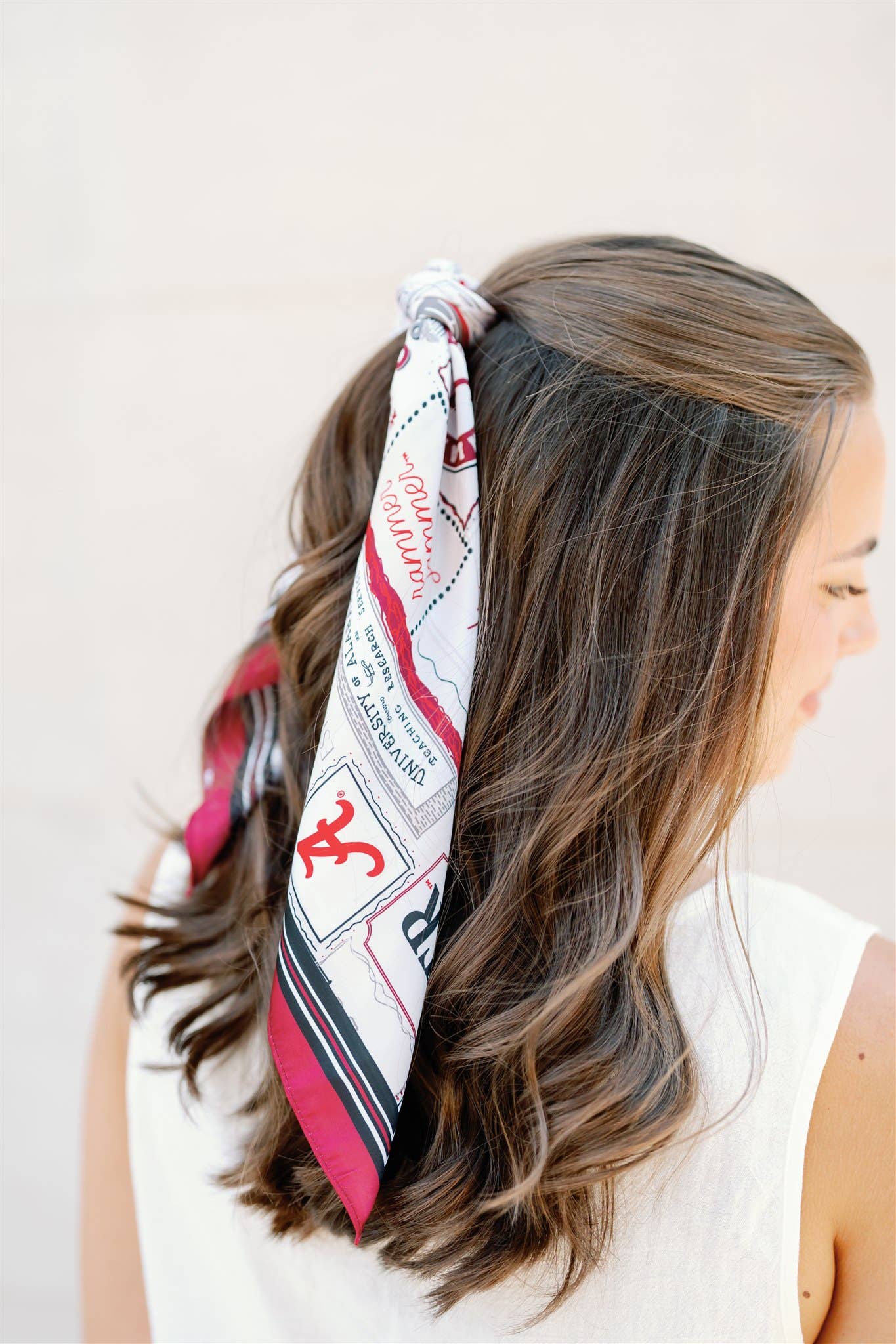 Alabama Pride Square Silk Scarf - The Pink Pineapple 850