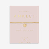 A Littles & Co Anklet Sun in Gold-Tone Plating